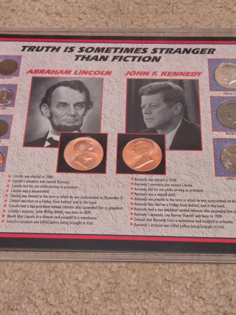 Coin Set, Truth is Sometimes Stranger Than Fiction, Framed Set